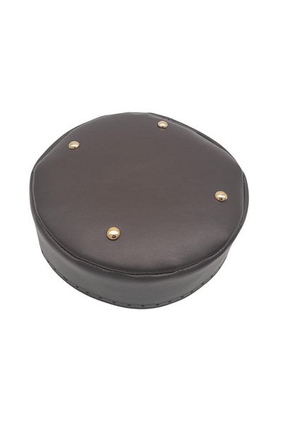 angel çanta aksesuar Αξεσουάρ Angel Bag Τεχνητό δέρμα 22cm Στρογγυλή Ψηλή Βάση Τσάντας Σκούρο Καφέ Ανοιχτό Χρυσό Μεταλλικό