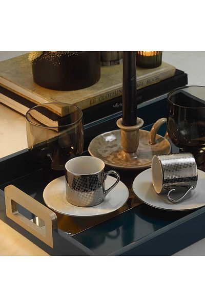 Kütahya Porselen Rüya 4 Piece Coffee Set for 2 People 11451