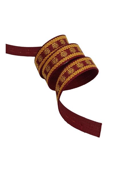 angel çanta aksesuar Angel Bag Accessory 3 cm Polyester Column Claret Red Gold Glitter 1 Meter