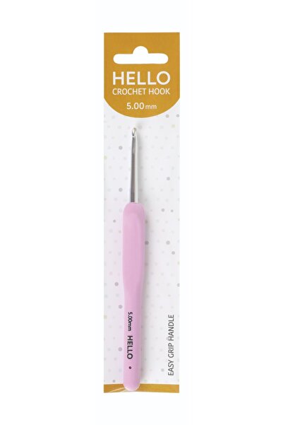 Hello Crochet de tricotat cu mâner din silicon Nr:5