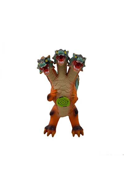OYUNCAK STORE Pilli Sesli 30 cm Boyunda 3 Başlı Ejderha Oyuncak