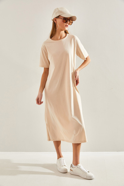 Bianco Lucci Women's Basic Long Dress