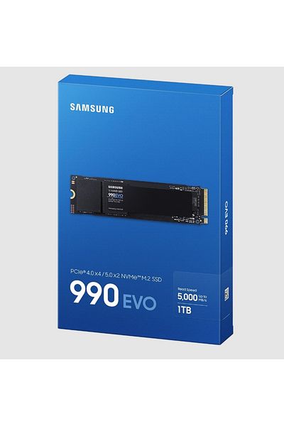 Samsung 990 EVO 1TB MZ-V9E1T0BW 5000MB-4200MBsn PCIe 4.0 x4 NVMe 2.0 M.2 SSD