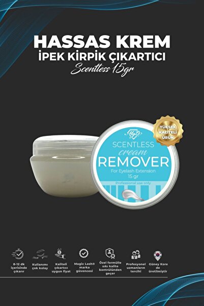BEAUTİER Hassas Göz Yakmayan Ipek Kirpik Çıkarıcı Krem Sökücü Scentless 15gr