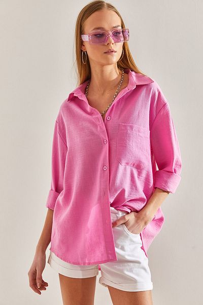 Bianco Lucci Women's Single Pocket Shirt