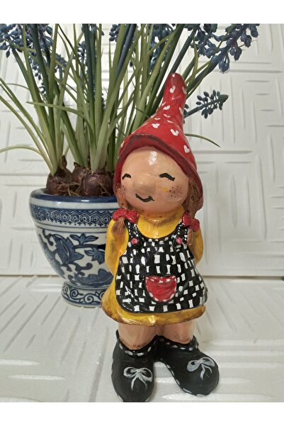 RENKLİMASALTASARIMLAR El Yapımı Bahçe Decor Kız Cüce