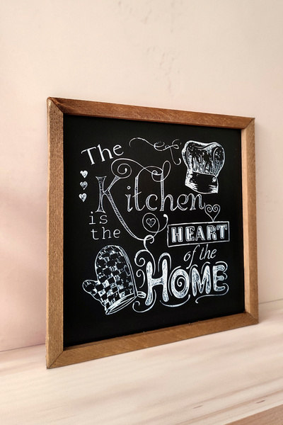 Tooall The Kitchen Is the Heart of the Home, Kitchen Is the Heart of the Home Wooden Framed Painting
