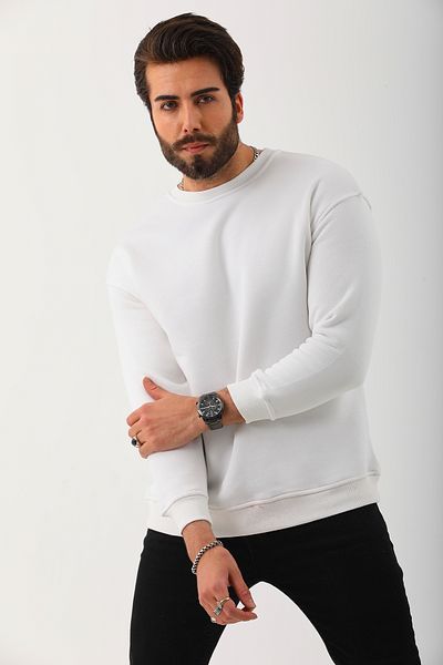 Batı Styling Max Crew Neck Oversize Sweatshirt
