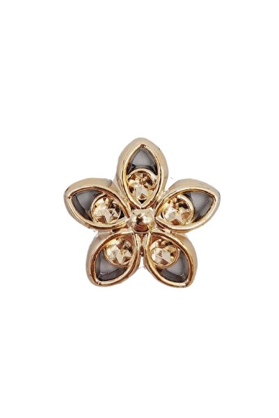 Genel Markalar Angel Çanta Aksesuar Plastik Çiçek Model Süs Light Gold Renk