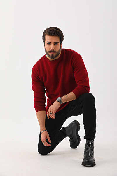 Batı Styling Φούτερ Max Μπλέιζερ με Στρογγυλή Λαιμόκοψη Oversize