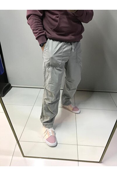 HYUMUSHO Штани з еластичним поясом і підтяжками з парашутної тканини