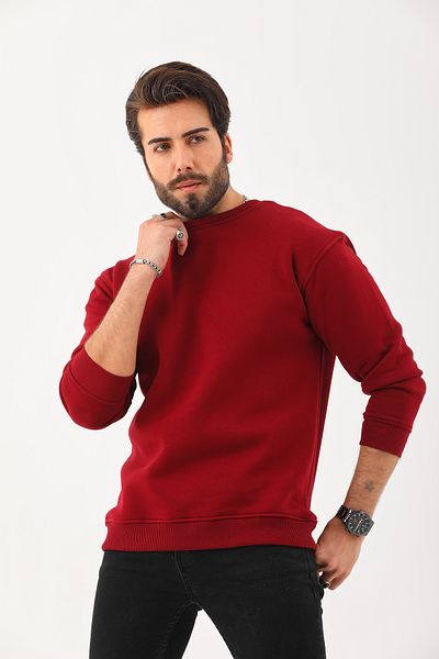 Batı Styling Максималният суитшърт с кръгло деколте