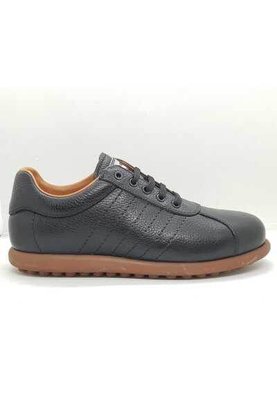 Pierre Cardin black lace-up casual shoes genuine leather rubber sole