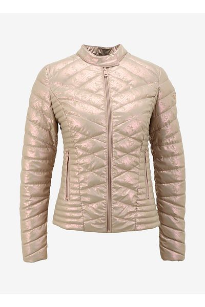 Guess سترة نسائية برونزية عادية W4RL02WFWM0-F10H