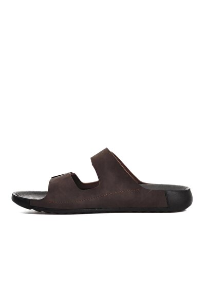 BENTO 66001 Erkek Çift Toka İnce Taban Comfort Terlik