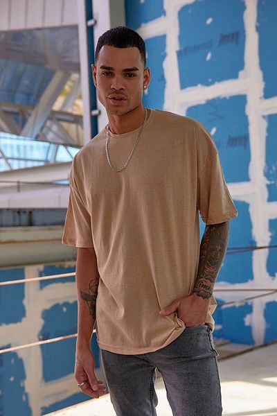 FAVORİST Αθλητική μπλούζα oversize, απλή, χωρίς εκτύπωση