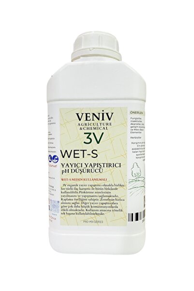 VENİV AGRİCULTURE 3v Wet-s Bitkisel Yayıcı Yapıştırıcı 5 Lt
