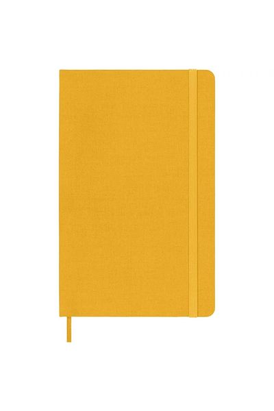 Moleskine Premium Collection Notepad Large 13x21cm Hard Textile Silk Cover Striped 240 Sheets