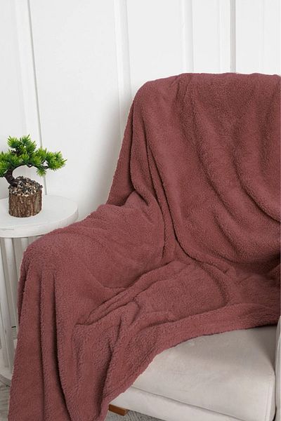 PİJAMOOD Dried Rose Color Single Soft Wellsoft TV Blanket