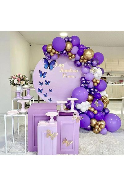 Janissary 30 Pcs "Purple" Balloon Combination Indoor Birthday Party "Choose Your Own Concept"