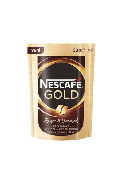 Nescafe - KAHVE NESCAFE GOLD 50GR - 1 PAKET