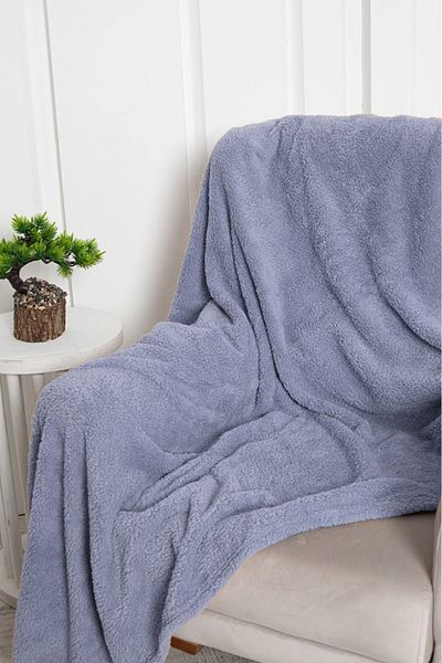 PİJAMOOD Baby Blue Χρώμα Μονή Μαλακή κουβέρτα Wellsoft TV