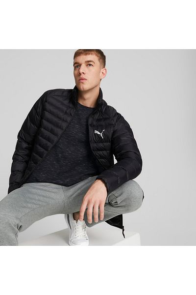 Puma Schwarze Freizeitjacke für Herren – Packlite Primaloft