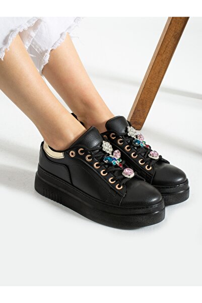 Alemdar Shoes VIŠE Detalji crnog kamena Ženska Patike s