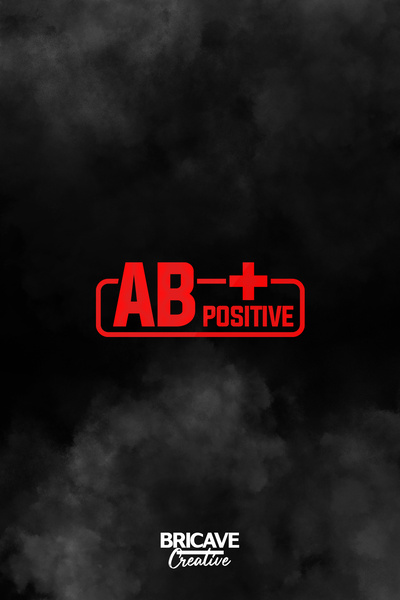 Bricave ملصق لاصق لزجاج السيارة والدراجة النارية من نوع AB + مجموعة الدم الإي...