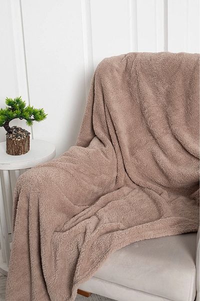 PİJAMOOD Light Brown Color Single Soft Wellsoft TV Blanket
