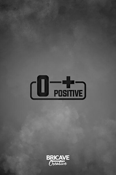 Bricave A + Pozitif Kan Grubu Araba-Motosiklet Cam Etiket Sticker 11,5x5cm