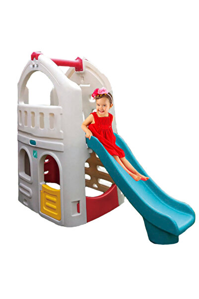 OSER İÇ VE DIŞ TİCARET Lerado Kale Kaydırak Kaydıraklı Plastik Oyun Evi Çocuk Oyun Evi Modelleri