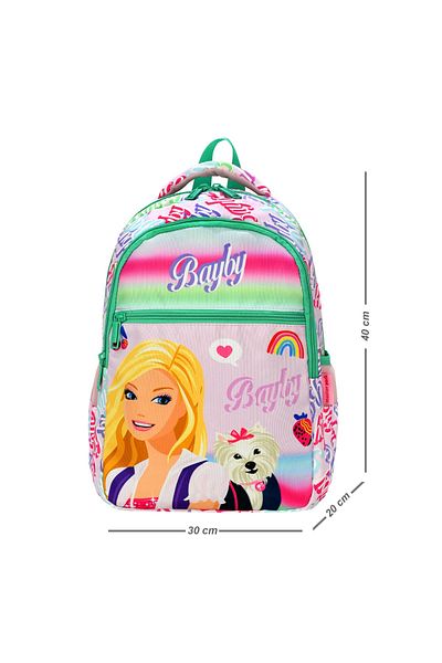 Esbuik Set de 2 geanți de școală pentru fete cu model Hi Bayby sezon nou + cutie de prânz