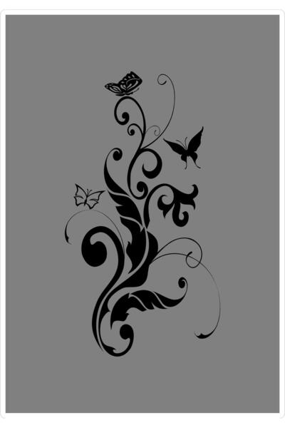 SEÇ ملصق بيت اللبلاب على شكل فراشة