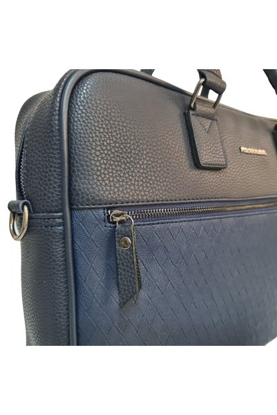 Poloorjinal DARK BLUE Briefcase And 15.6 Inch Laptop Bag