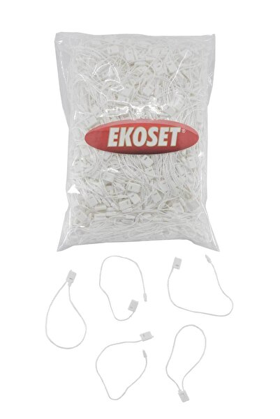 ekoset سلسلة ملصقات قابلة للقفل باللون الأبيض 1000 قطعة