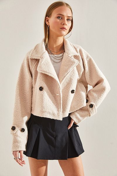 Bianco Lucci Jachetă Boucle, scurtă, la dublu, 238760101001