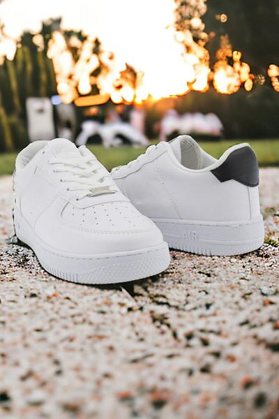 YAKAMEL UNISEX ΛΕΥΚΟ-ΜΑΥΡΟ AIR SNEAKER DAILY FORCE ΑΘΛΗΤΙΚΑ ΠΑΠΟΥΤΣΙΑ