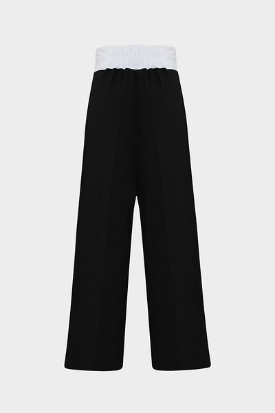 Açelya Okcu High Waist Corsage Detailed Palazzo Women's Trousers