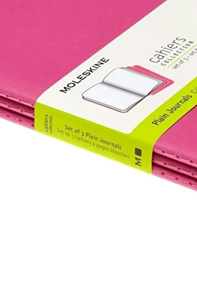 Moleskine Cahier Large 3-Piece Unlined Notepad, 13x21cm