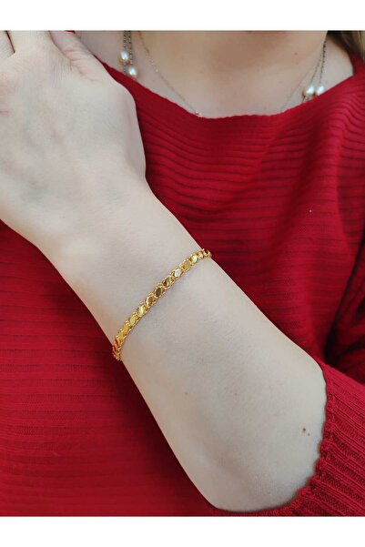 Berr Diamond 14 AYAR ALTIN ARPA PULLU BİLEKLİK