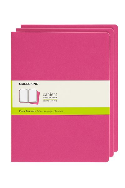 Moleskine Cahier XL 3-Piece Unlined Notepad, 19x25cm