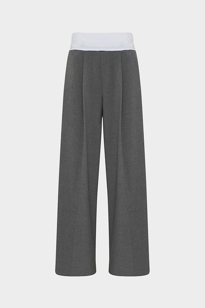Açelya Okcu High Waist Corsage Detailed Palazzo Women's Trousers