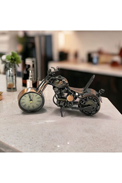nesever store Metal Motorsiklet ve Saat Biblo