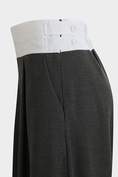 Açelya Okcu High Waist Corsage Detailed Palazzo Women's Trousers