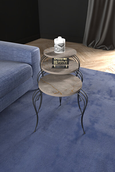 GOLDFALEZ Zigon Sehpa Lükens 3,Lü 9 Ayak Özel Tasarım 44-49-54 Gordion