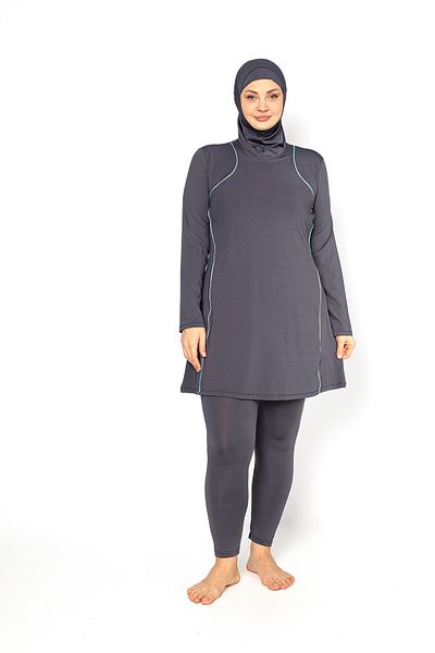 SEBOTEKS Σωληνώσεις Ολόσωμο Καλυμμένο Μαγιό Hijab μεγάλου μεγέθους 5406