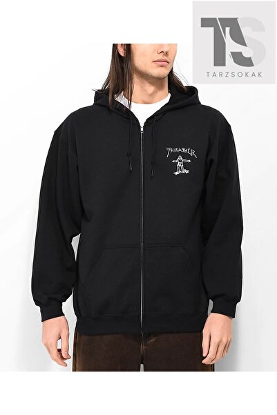 Adrift Φούτερ Σκέιτ Τράσερ με φερμουάρ και ζακέτα