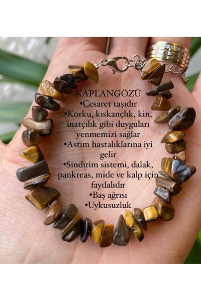 KEHRİBAREVİ EREĞLİ Kaplangözü el yapımı Doğaltaş kırıktaş bileklik