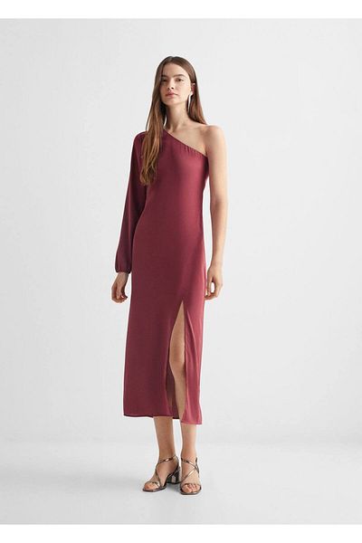 Mango Teen Rochie Burgundy Pentru Copii